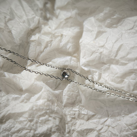 Silver bracelet without stones