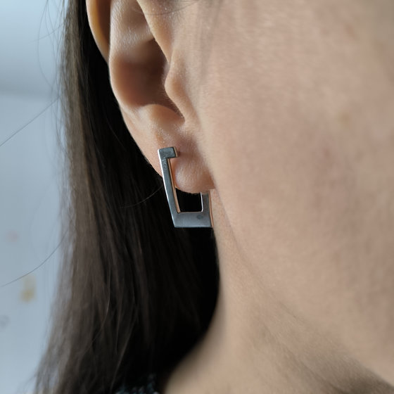 Серебряные серьги без камней