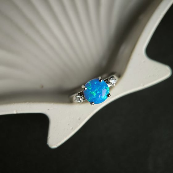 Серебряное кольцо с опалом 1.067ct