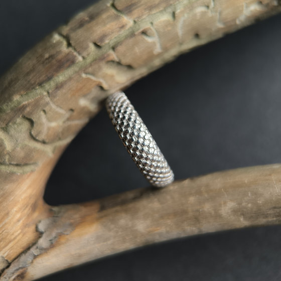 Silver ring without stones