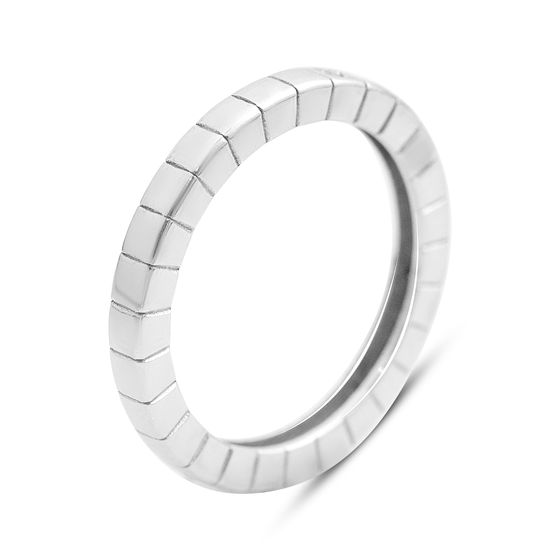 Silver ring with cubic zirconia