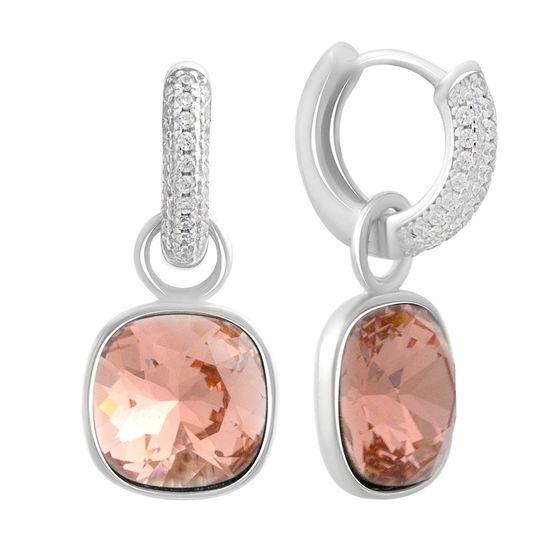 Silver Earrings with Fianites