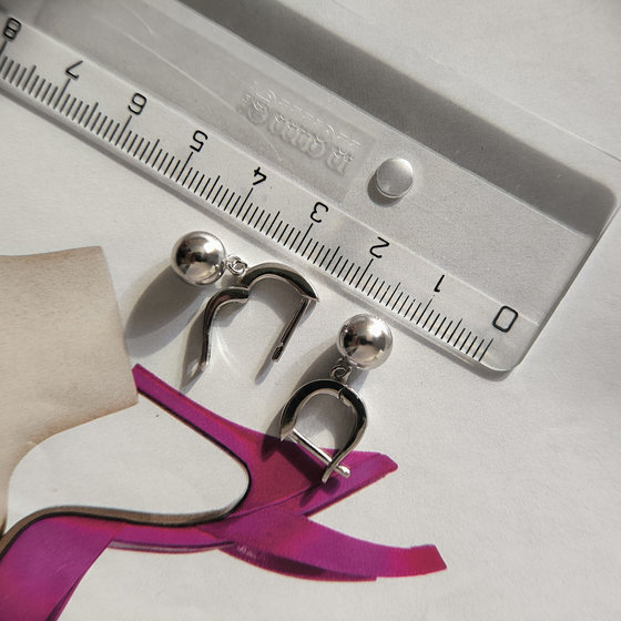 Серебряные серьги без камней