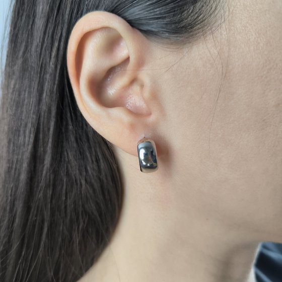 Серебряные серьги без камней