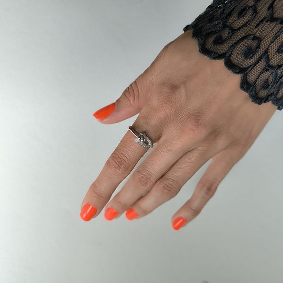 Silver Ring with Fianites