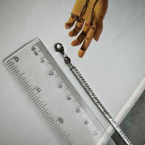 Серебряный браслет с фианитами