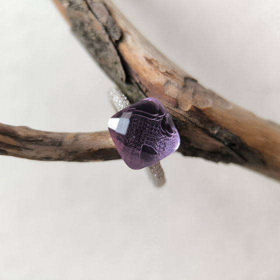 Серебряное кольцо с фианитами