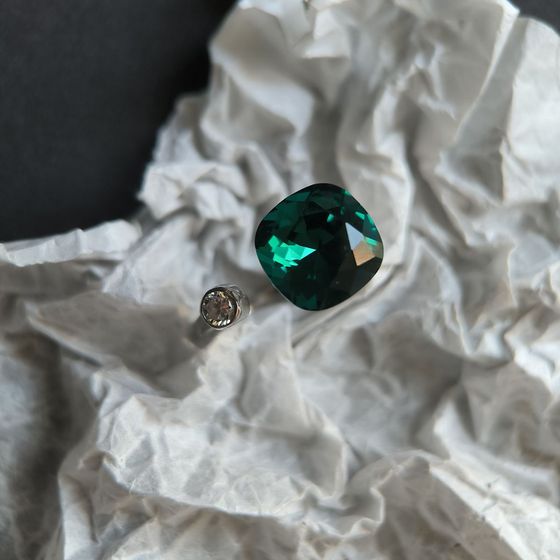 Silver Ring with Fianites