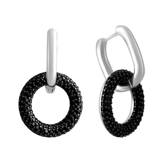 Silver Earrings with Fianites