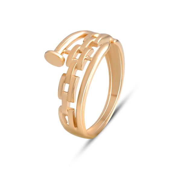 A gold ring without stones