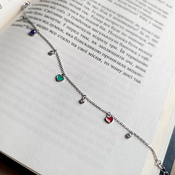 Silver bracelet with yemallu