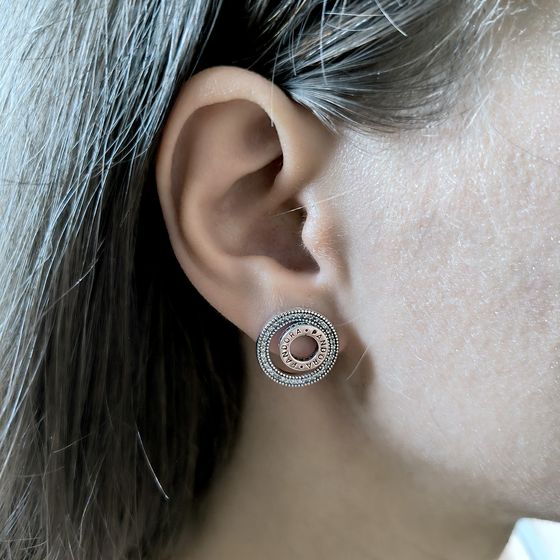 Silver Earrings with Fianites