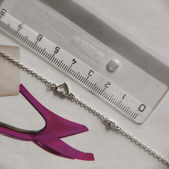 Серебряный браслет с фианитами