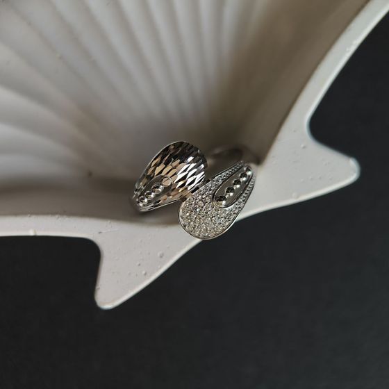 Silver Ring with Fianites
