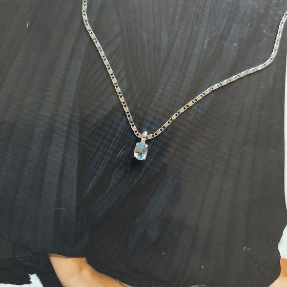 Серебряная подвеска с топазом 0.948ct