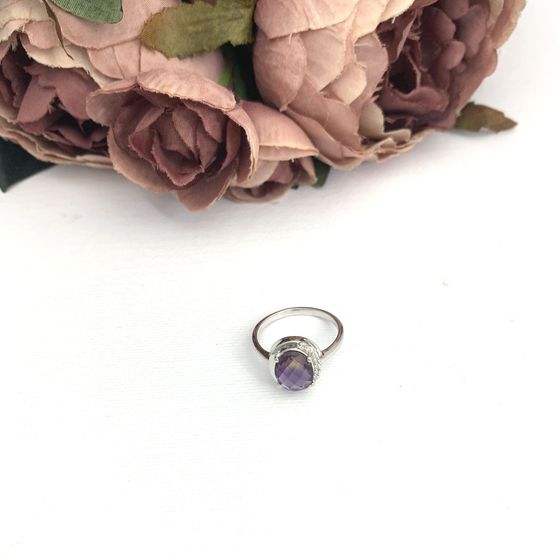 Silver ring with ametrine nano 2.215ct