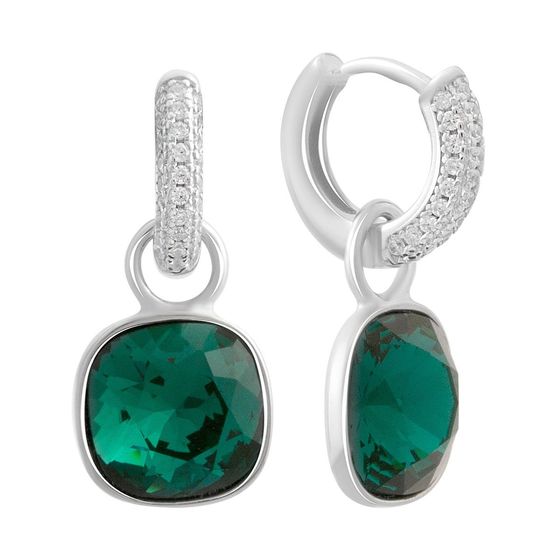 Silver Earrings with Fianites