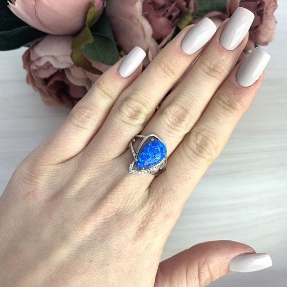 Серебряное кольцо с опалом 2.328ct