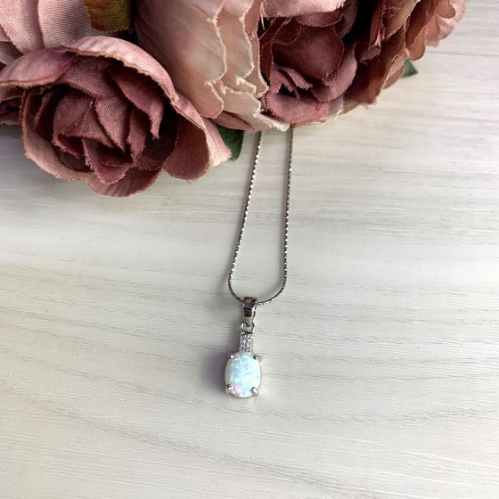 Серебряная подвеска с опалом 0.951ct