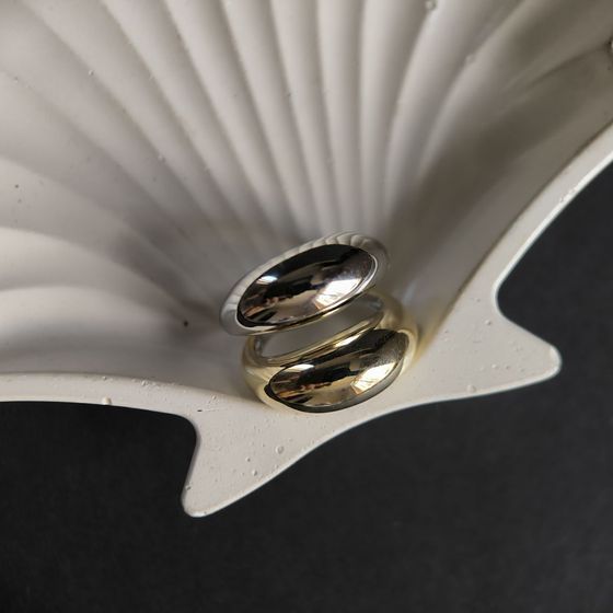 Silver ring without stones