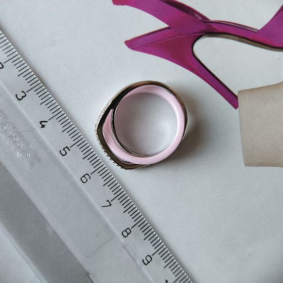 Серебряное кольцо с керамикой