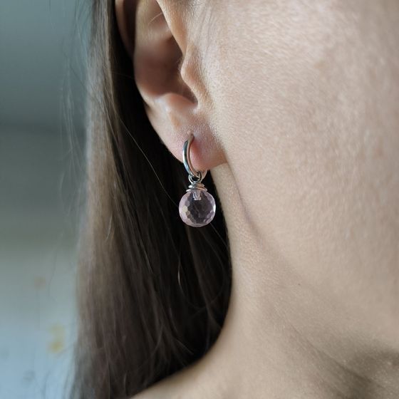 Silver Earrings with Fianites