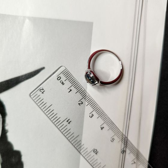Срібна каблучка з містик топазом 3.5ct