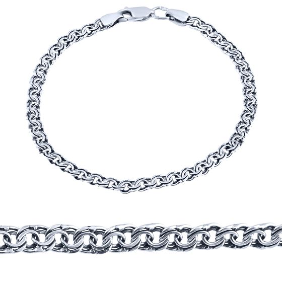 Серебряный браслет без камней