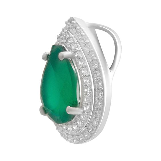 Серебряная подвеска с агатом 2.418ct