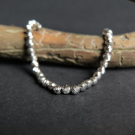 Silver bracelet without stones