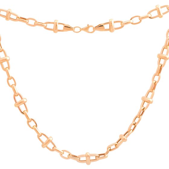 Серебряное колье без камней