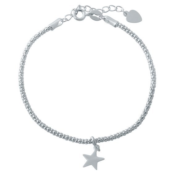 Silver bracelet without stones