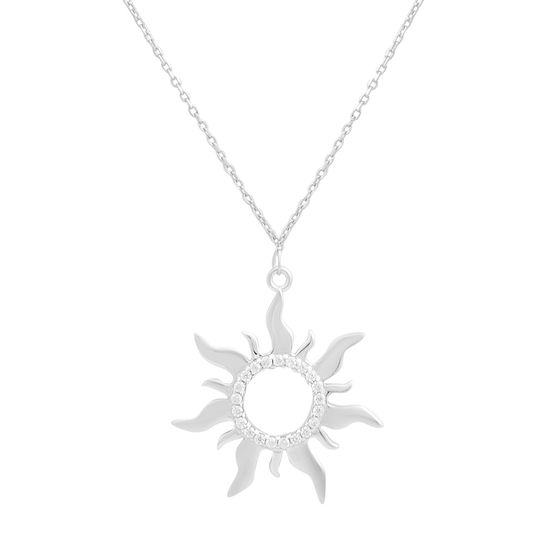 Золоте кольє з фіанітами 0.22ct