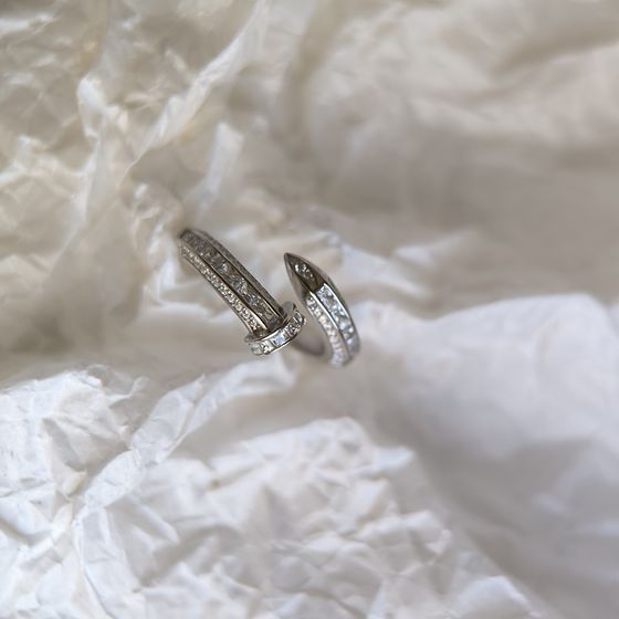 Silver Ring with Fianites