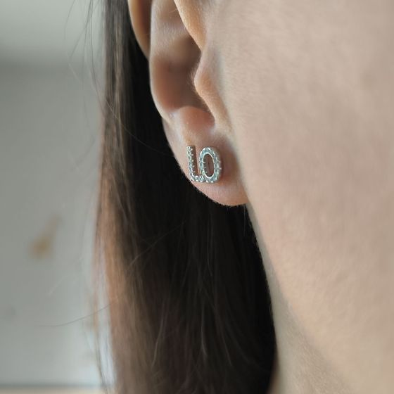 Silver Earrings with Fianites
