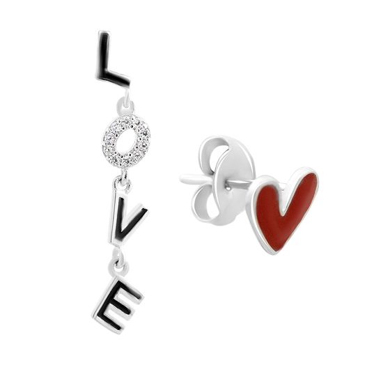 Silver earrings with yemallu