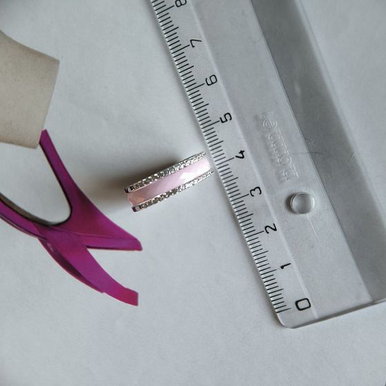 Срібна каблучка з керамікою