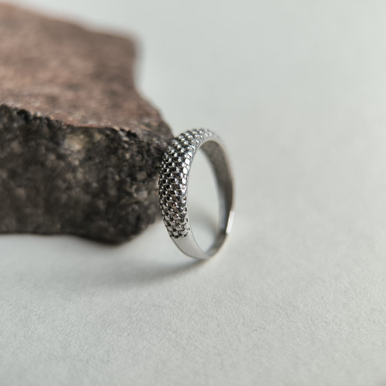Silver ring without stones