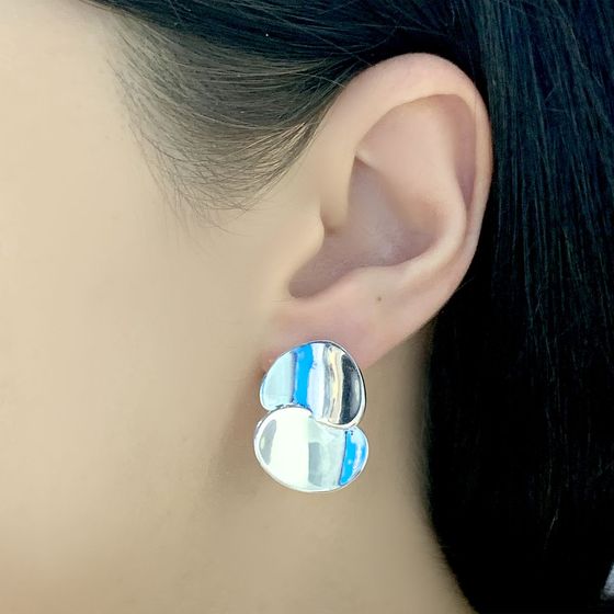 Серебряные серьги без камней