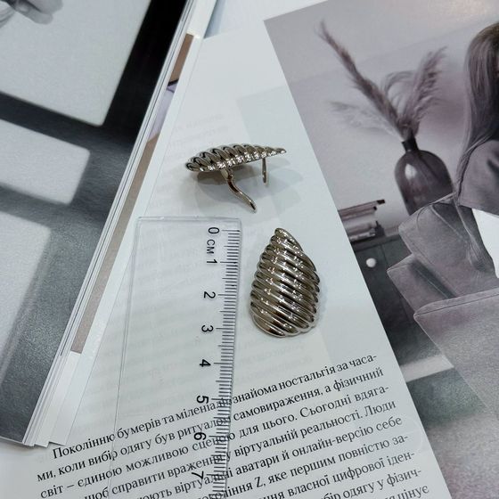 Серебряные серьги без камней