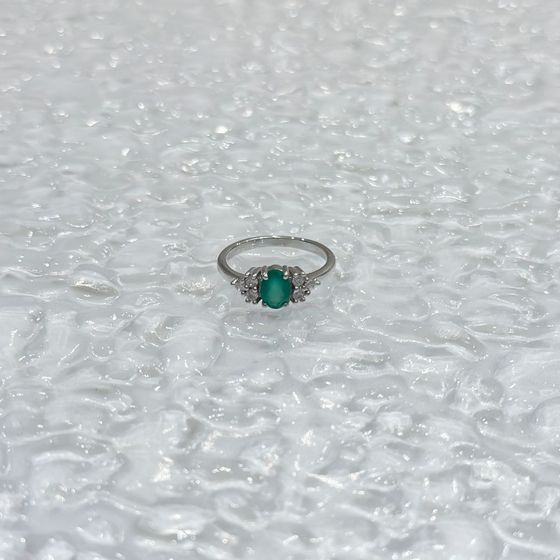 Серебряное кольцо с агатом 1.1ct