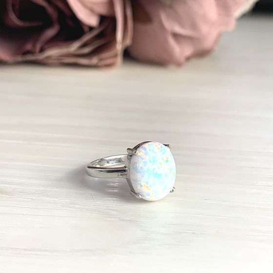 Серебряное кольцо с опалом 2.09ct
