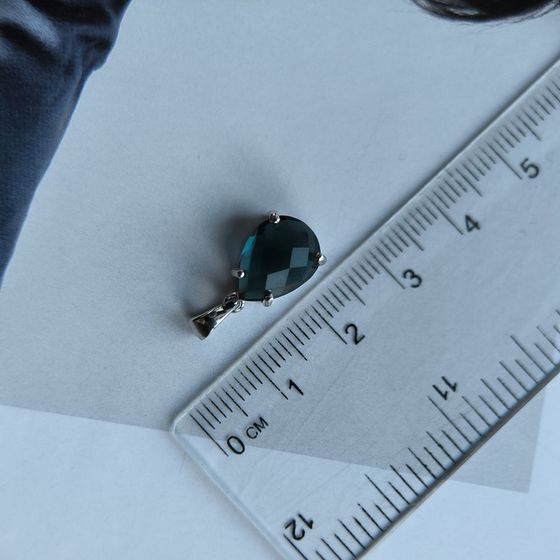 Серебряная подвеска с топазом Лондон Блю 3.2ct
