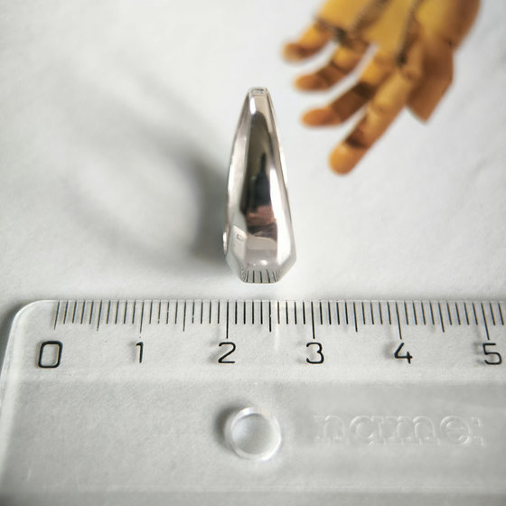 Silver ring without stones