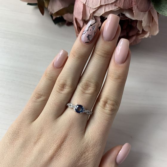 Серебряное кольцо с мистик топазом