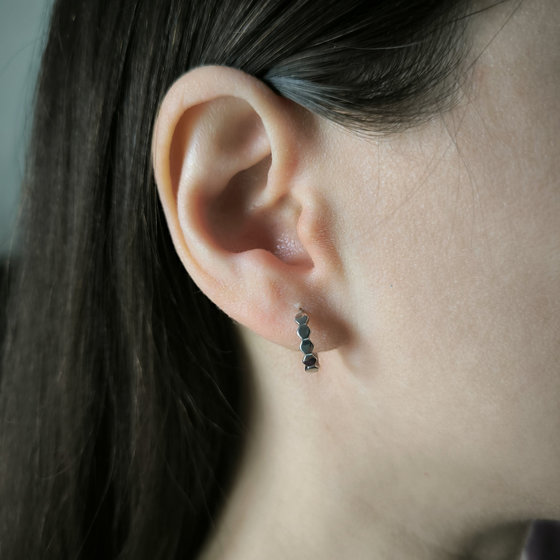 Серебряные серьги без камней