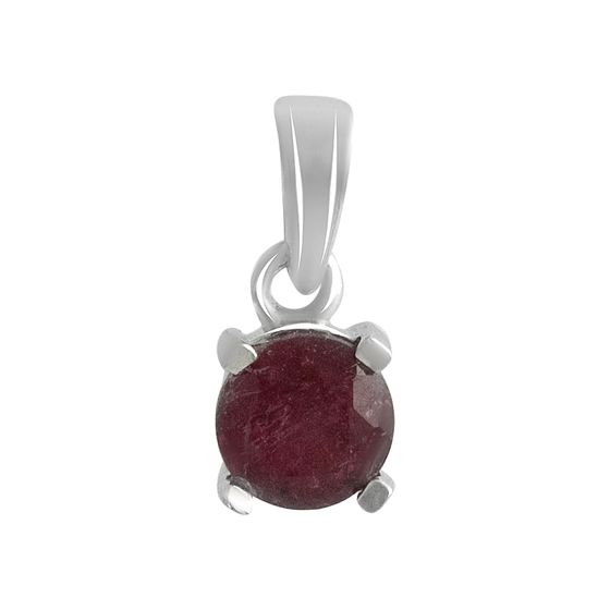 Срібна підвіска з рубіном 0.963ct