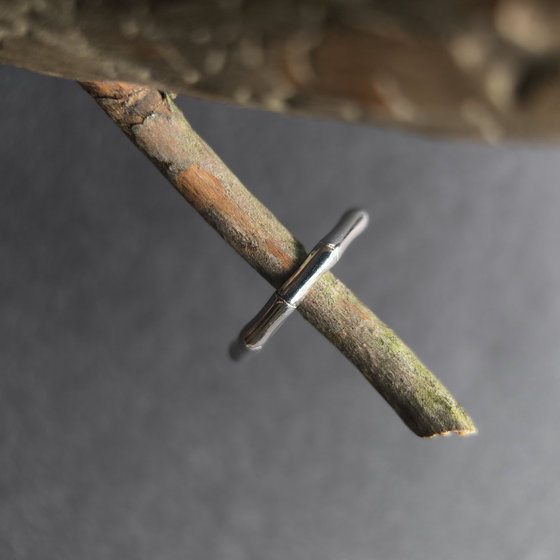 Silver ring without stones