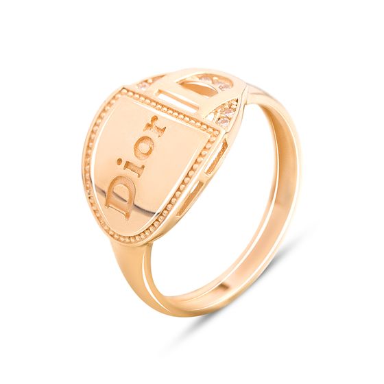 Срібна каблучка з фіанітами 0.07ct