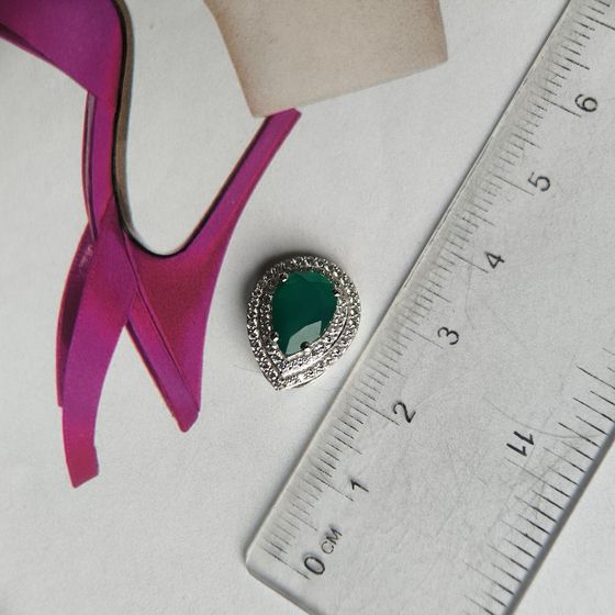 Серебряная подвеска с агатом 2.418ct